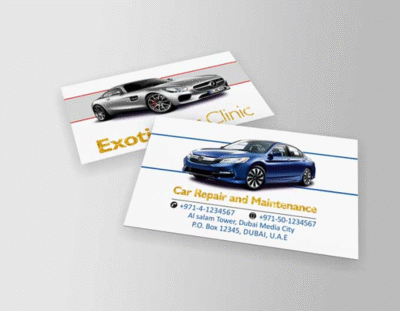 Business Cards Gold Foil Brilliant Paper 300gsm
