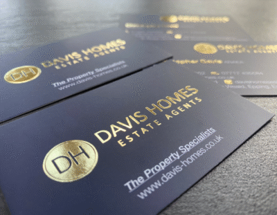 Business cards Gold Foil 400gsm