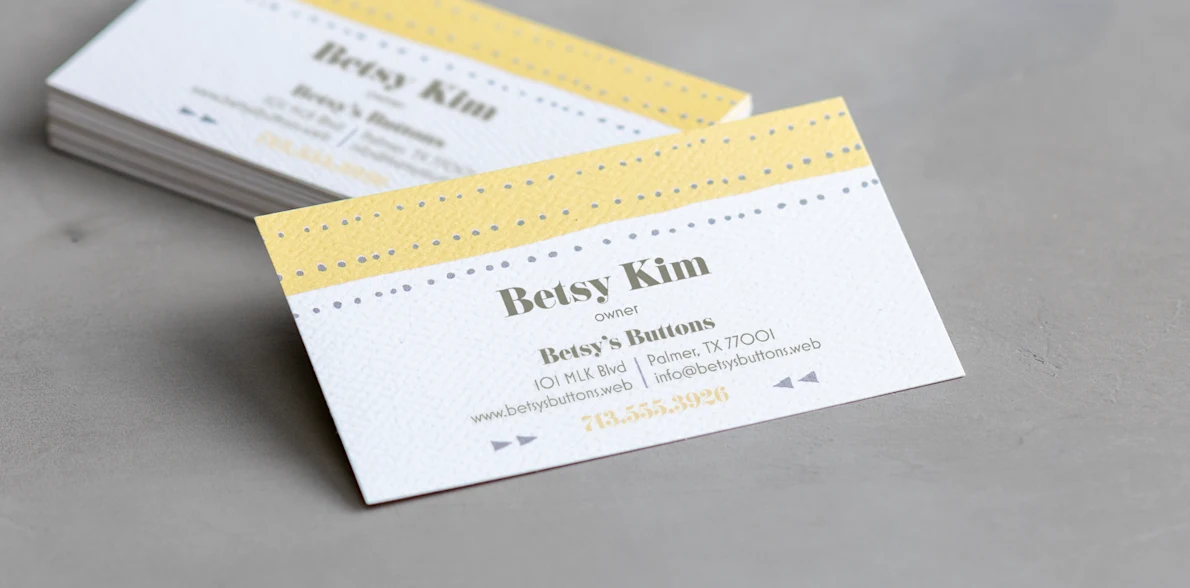 Textured Business Cards