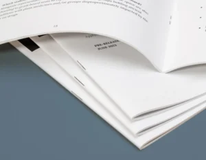 Custom Saddle Stitch Book Printing and Stapled Booklet Services in Dubai